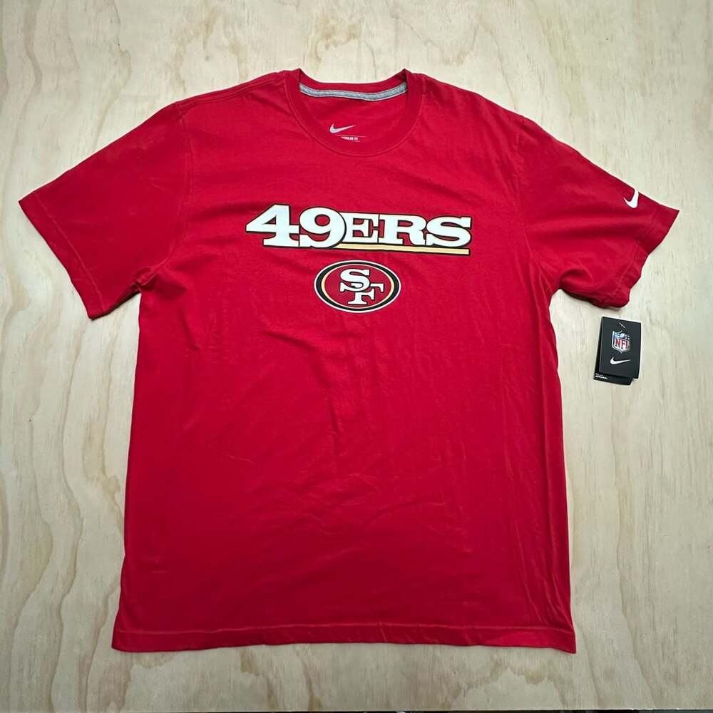 Nike San Francisco 49ers T-Shirt Size XL Red Graphic Football NFL